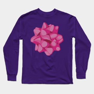 Pink ribbon bow for wrapping gifts Long Sleeve T-Shirt